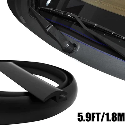 5.9ft/1.8M For Hyundai Front Rubber Windshield Panel Seal Strip Moulding Trim - Image 1 of 4