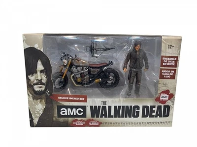 THE WALKING DEAD Figur Deluxe Set Figur ca. 14 cm & Motorrad ca. 7,5 x 17 cm & O - Bild 1 von 3