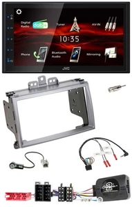 JVC USB Bluetooth Lenkrad DAB 2DIN Autoradio für Hyundai i20 2009-2012 silber - Bild 1 von 11