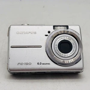 Olympus FE190 Digital Camera Model FE190 Silver Compact 10MP EasyUse - Picture 1 of 9