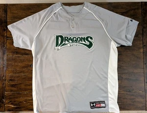 Under Armour Dragons THE CAGES maglia baseball uomo XL grigio bianco autentica - Foto 1 di 12