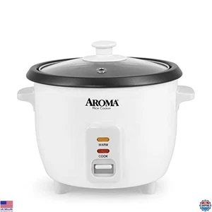 Aroma Housewares Cuociriso 6 Tazze One Touch 1,5 Qt. ARC-363NG - Bianco elegante - Foto 1 di 6