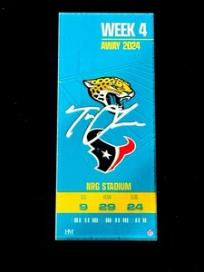 Trevor Lawrence Signed Commemorative Ticket 2 of 10 Jacksonville Jaguars Beckett - Picture 1 of 2