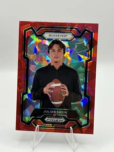 Selecciones del draft de Panini Prizm 2024 - Julian Sayin rojo hielo agrietado prospecto OSU - Imagen 1 de 11