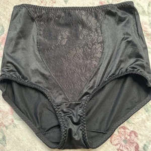 De Colección Bali 8372 FAJA BRAGUITA NEGRA BREVE ENCAJE PANEL FRONTAL Brillante Satinado Grande 7 - Imagen 1 de 6