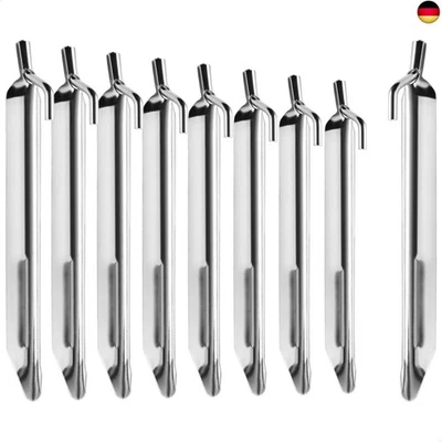 COMFOUR com-four® 8X Zelt-Heringe aus Stahl - robuste Erdnägel in V-Form für Camping un