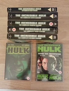 The Incredible Hulk- Complete Seasons 1-5 Plus The 3 Movies - DVD Sets - Picture 1 of 5