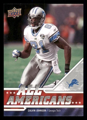 2009 Upper Deck Draft Edition #288 Calvin Johnson AA - Image 1 of 2