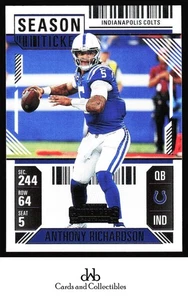 2024 Panini Contenders #42 Anthony Richardson Season Ticket Retail - Picture 1 of 2