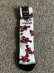 Stance “Friends” You’re My Lobster Crew Height Casual Socks Large 9-13 NWT - Picture 1 of 3