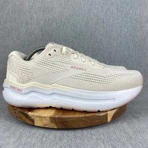 Brooks Ghost Max 2 Damenschuhe Größe 12 D Weite beige Turnschuhe Laufen sportlich - Bild 1 von 10