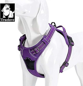TRUELOVE Imbracatura per Cani Viola Riflettente Regolabile No Pull Taglia Small TLH5651 - Foto 1 di 6