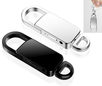 Mini Hidden Audio Recorder Voice Activated Listening Device Keychain MP3 Player - Image 1 of 4
