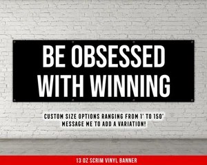 Banner de gimnasio motivacional - Regalo de levantamiento de pesas para decoración de gimnasio en casa - Imagen 1 de 8