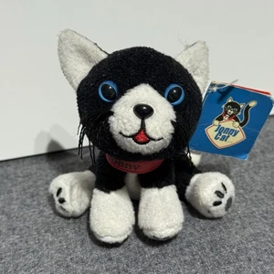 JONNY KATZE PLÜSCHTIER 2000 Jonny Katzenstreu Mini schwarz & weiß Kätzchen Plüsch Promo - Bild 1 von 9