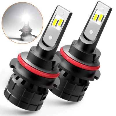 AUXILED 9007 Head Bulbs Light High Low Dual Beam 20000LM 6500K Canubus White H - Image 1 of 4