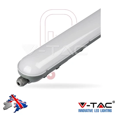VTAC 2ft 60cm LED Waterproof Light Fitting IP65 Shed Garage Outdoor