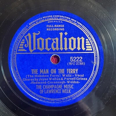 THE CHAMPAGNE MUSIC OF LAWRENCE WELK Vocalion 5222 78rpm (Pop, Vocal, Big Band) - Image 1 of 4