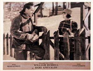 Bare Knuckles Us Lobby Card William Russell Mary Thurman Old Movie Photo