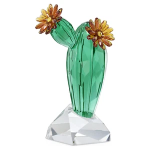 Estatuilla de cristal de Swarovski, flores de cristal cactus amarillo dorado, 5427592 - Imagen 1 de 1