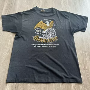 Camisa Harley Davidson Cabeza de Pala Años 70’s 80’s Talla XL Golpeada Rara - Imagen 1 de 14