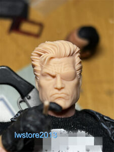 1:18 Nick Fury Director Head Sculpt Carved For 3.75" Male Soldier Figure Body