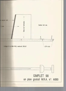 PLAN M.R.A N°690 - SIMPLET 98 ET F7 F1 TIGERCAT GRUMMAN - Picture 1 of 1