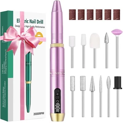 Elektrische Nagelfeile mit 11-in-1-Nagelbohrern für die Maniküre-Pediküre neu - Bild 1 von 4