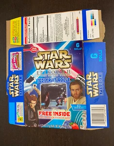 STAR WARS Jedi Fruit Rolls (2002) -- Episode II Attack of the Clones Box - Picture 1 of 1
