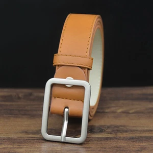 1X Boys PU Leather Belt 28mm Single Prong Buckle for Jeans School Uniform Belt - Picture 1 of 15