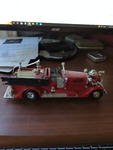 ERTL 1993 Limited Edition Eastwood Vol. Fire Dept. Ahrens-Fox Die Cast Coin Bank