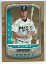 2005 Upper Deck Update Derek Wathan Prospect Rookie RC #121/150 Marlins #118