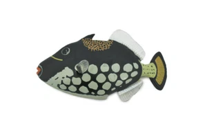 Toy Fish Clown Triggerfish Rubber Realistic Figure Model Gift 3.5" CH519BB158 - Picture 1 of 6