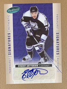 2005-06 Parkhurst Signatures Evgeny Artyukhin Auto #EA Tampa Bay Lightning - Picture 1 of 2