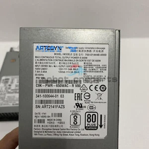 1PCS Cisco C9K-PWR-650WAC-R AC Power Supply 650W - Picture 1 of 4