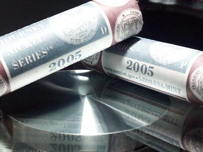 ORIGINAL BANK WRAPPED 2005 P/D JEFFERSON NICKELS POSSIBLE DETACHED LEG Error - Image 1 of 4