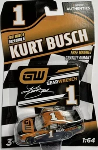 Kurt Busch #1 GearWrench CGR NASCAR Authentics 2021 Wave 6 1:64 Die-Cast - Picture 1 of 1