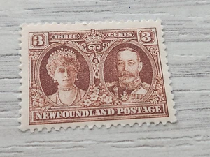 Newfoundland Scott # 147 Stamp 3c King George V & Queen Mary Jan 3rd, 1928 MNH - Picture 1 of 2
