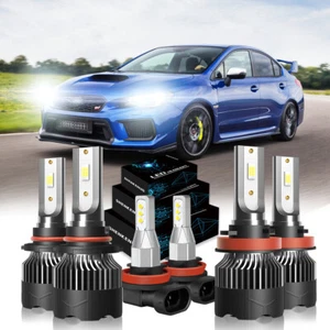 Para For Subaru WRX 2015-2017 2018 2019 2020 Kit de faros LED + luces antiniebla - Picture 1 of 23