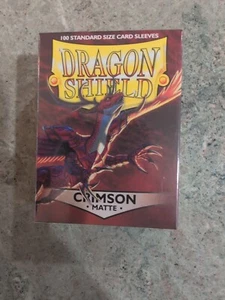 Dragon Shield Standard Card Sleeves - Matte Crimson (100ct) - Picture 1 of 1