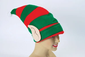 BRAND NEW COSTUME - Elf Christmas Hat With Ears - Picture 1 of 1