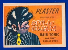 PLASTER SPILL CREAM HAIR TONIC 1960 LEAF FONEY ADS #55 EXCELLENT NO CREASES