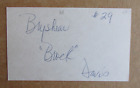 BROCK DAVIS SIGNED AUTOGRAPH 3X5 INDEX CARD 1963 COLT 45'S ASTROS CUBS BREWERS