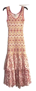 Maxi Vestido Para Mujer Charo Ruiz Ibiza Bordado Volantes Talla M - Imagen 1 de 22