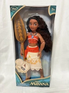 Disney Store exklusive 11 Zoll klassische Puppe Moana mit Paddel und Papierboot NEU - Bild 1 von 5