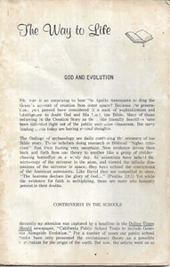 THE WAY TO LIFE: GOD AND EVOLUTION by Elden K. Walter - Imagen 1 de 2