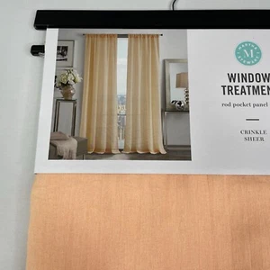 Martha Steward Window Curtains Coral 48x95 Rod Pocket Panels - Picture 1 of 10