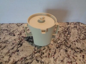 Tupperware pulsador vintage azucarero #1415 con tapa a juego beige - Imagen 1 de 7