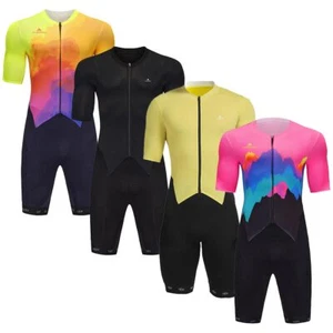 Miloto Triathlon Suit Padded Tri Suit Skinsuit with Pockets Compression Unisex - Picture 1 of 22