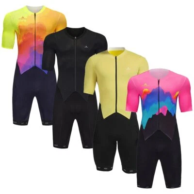 Miloto Triathlon Suit Padded Tri Suit Skinsuit with Pockets Compression Unisex - Image 1 of 4